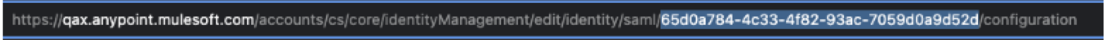 An example of the 32-digit ID located in the browser URL.